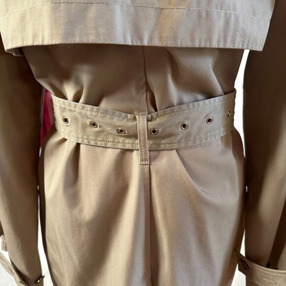 NEW!  MICHAEL KORS Tan Khaki Raincoat - Flawed - XS - Picture 9 of 14